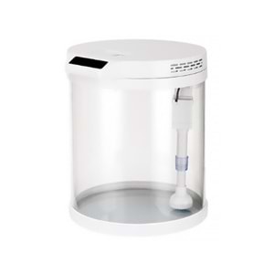 SOBO Q-06 SİLİNDİR CAM AKVARYUM SETİ 11L BEYAZ 25x31H