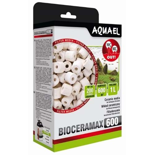 AQUAEL BİOCERAMAX 600 FİLTRE MALZEMESİ 1 LT