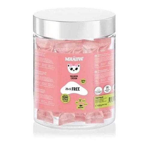 MHAUW SALMON KREMA ÖDÜL 30x15 GR (KAVANOZ)