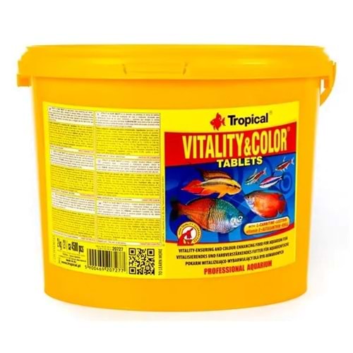 TROPİCAL VİTALİTY&COLOR TABLETS 2KG - 4500 ADET