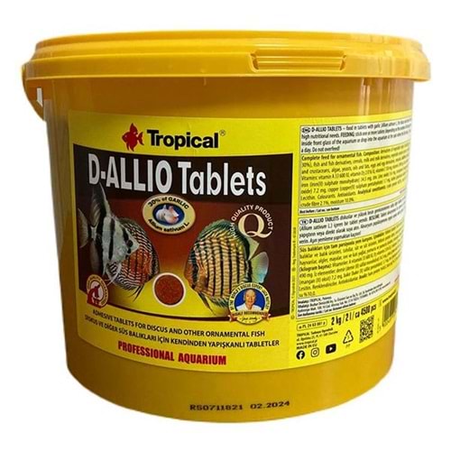 TROPİCAL D-ALLİO TABLETS 2KG - 4500 ADET