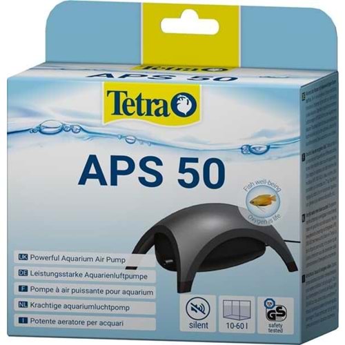 TETRA APS 50 SESSİZ HAVA MOTORU- SİYAH - 10/60L AKVARYUM