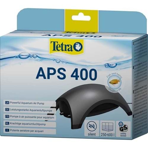 TETRA APS 400 SESSİZ HAVA MOTORU- SİYAH - 250/600L AKVARYUM