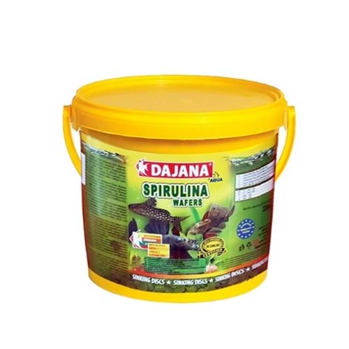 DAJANA MİNİ SPİRULİNA WAFERS KOVA 3000 ML 1200 GR