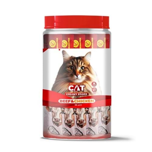 EUROGOLD CAT SIVI KEDİ ÖDÜLÜ DANA - TAVUK 30X15 GR