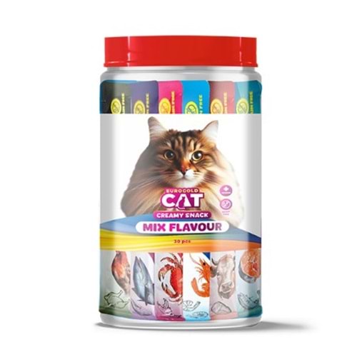 EUROGOLD CAT SIVI KEDİ ÖDÜLÜ KARIŞIK 6 ÇEŞİT 30X15 GR