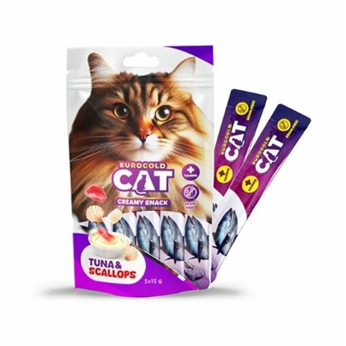 EUROGOLD CAT SIVI KEDİ ÖDÜLÜ TON - DENİZ TARAĞI 5X15 GR