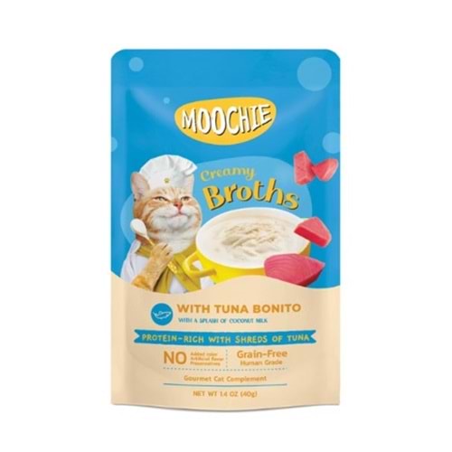 MOOCHİE ÇORBA KEDİ ÖDÜLÜ TON - PALAMUT 40GR