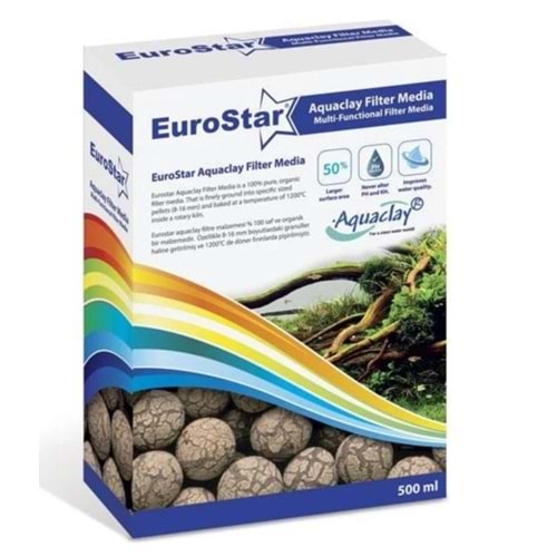 EUROSTAR AQUACLAY BİYOLOJİK FİLTRE MALZEMESİ 500 ML