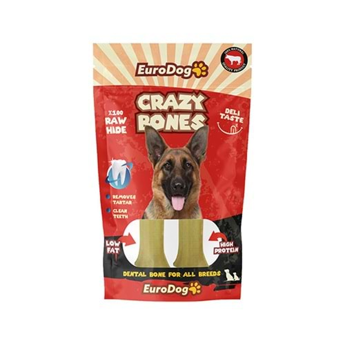 EURODOG CRAZY BONE PRES KEMİK 15 CM 2 ADET