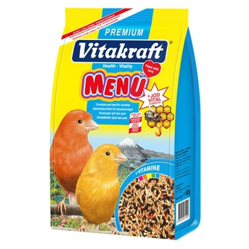 VİTAKRAFT 500 GR KANARYA MENU PREMİUM+JODVİTAL