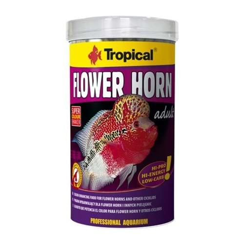 TROPİCAL FLOWER HORN ADULT PELLET 1000ML/380GR