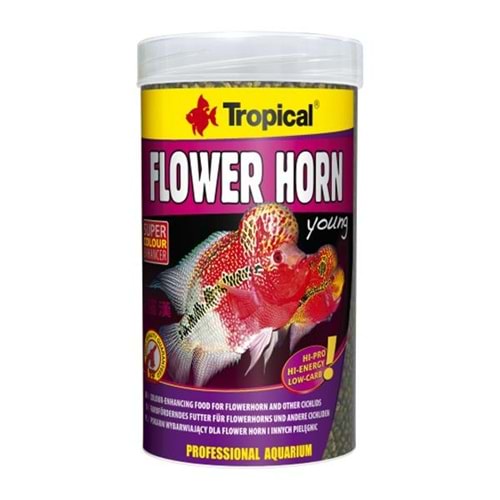 TROPİCAL FLOWER HORN YOUNG PELLET 1000ML/380GR