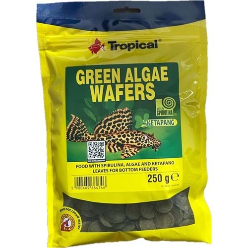 TROPİCAL GREEN ALGAE WAFERS 250GR