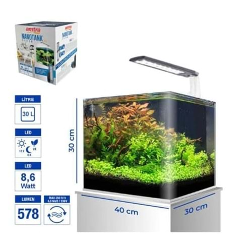 AMTRA NANO TANK 30 SET 40X30X30 CM 30 LT