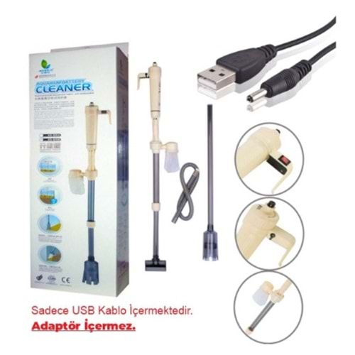JENECA USB KABLOLU VE PİLLİ DİP SÜPÜRGESİ