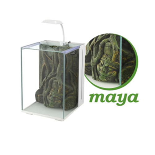 NUBİOS NANO AKVARYUM MAYA DEKORLU BEYAZ 20X22X29 CM