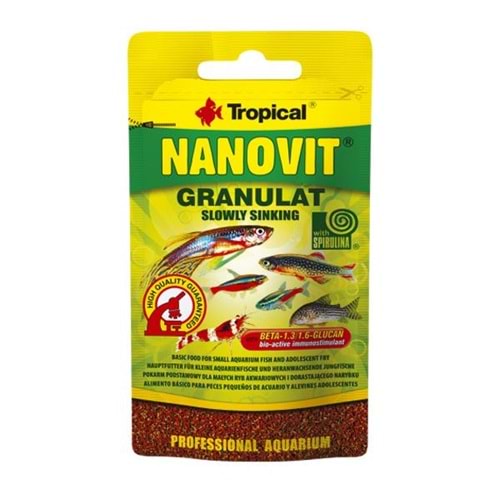 TROPİCAL NANOVİT GRANULAT 10GR