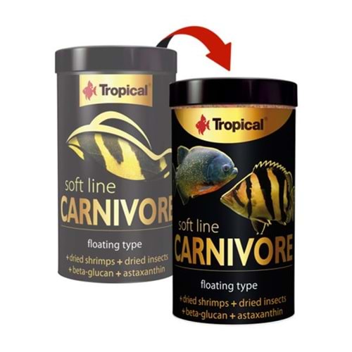 TROPİCAL SOFT LİNE CARNİVORE 250ML/80GR