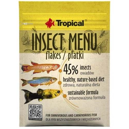 TROPİCAL INSECT MENU FLAKES 12G