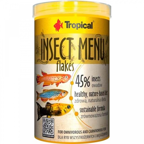 TROPİCAL INSECT MENU FLAKES 1000ML/200GR