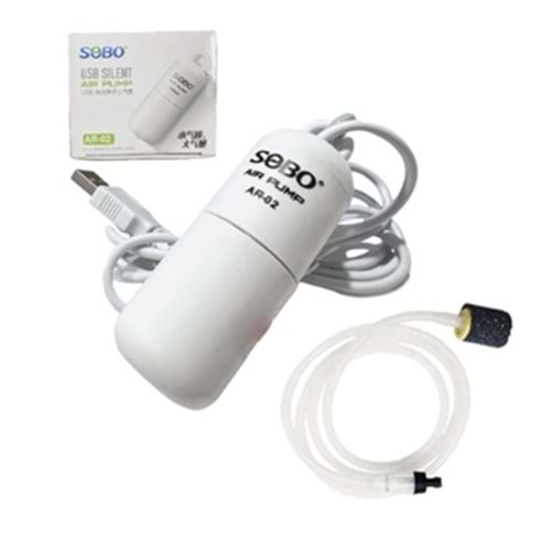 SOBO HAVA MOTORU AR-02 USB SİLENT DC 5V 1W 4 LT/MİN