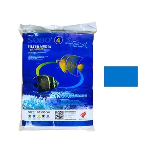 SOBO FİLTRE SÜNGERİ 90X30X2 MAVİ SPN90-M