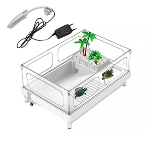 SOBO TA-390 PLASTİK KAPLUMBAĞA BAHÇESİ LAMBALI 38X27X18