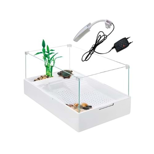 SOBO CAM KAPLUMBAĞA BAHÇESİ FİLTRE-LAMBALI 60X35X25 TA-600