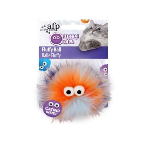 AFP FURRY BALL-FLUFFER CATNİPLİ OYUNCAK TURUNCU 9,5x9,5x5 CM