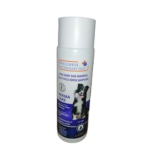 WELLNESS VETERİNARY PLUS UZUN TÜYLÜ SIVI KÖPEK ŞAMPUANI 250 ML