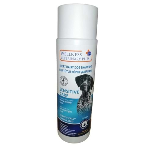 WELLNESS VETERİNARY PLUS KISA TÜYLÜ SIVI KÖPEK ŞAMPUANI 250 ML