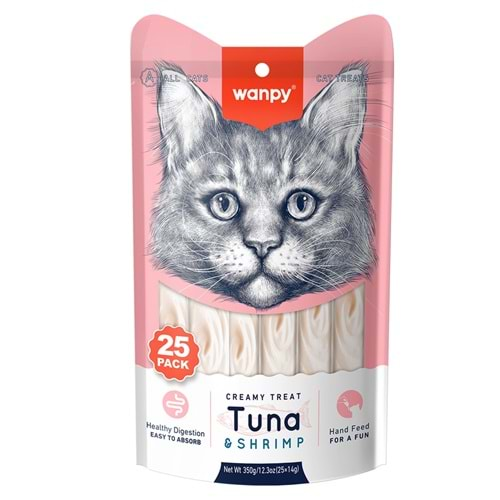 WANPY TON-KARİDES 25*14 GR KREMA KEDİ ÖDÜLÜ RAC-50