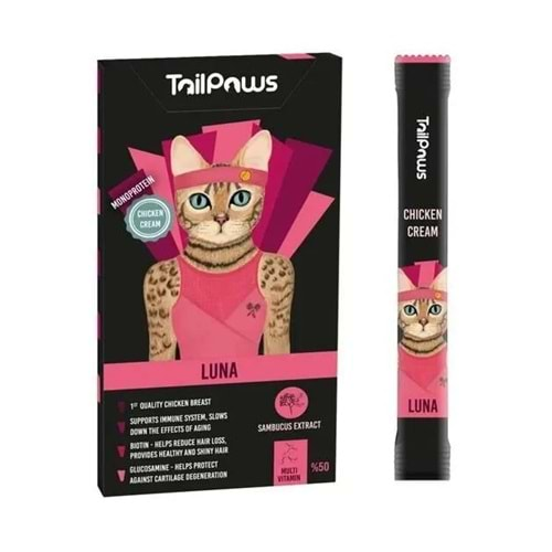 TAİL PAWS LUNA - MULTİ VİTAMİN (CHICKEN) 15 GR*5 ADET