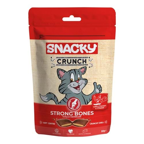 SNACKY KEDİ CRUNCH ÖDÜL STRONG TAVUK-PEYNİR 10 LU