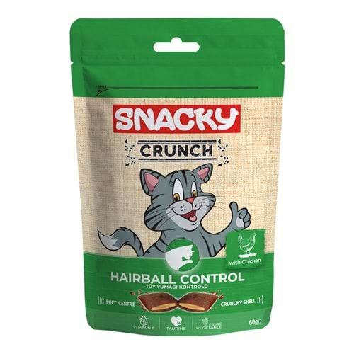 SNACKY KEDİ CRUNCH ÖDÜL HAİRBALL TAVUK 10 LU