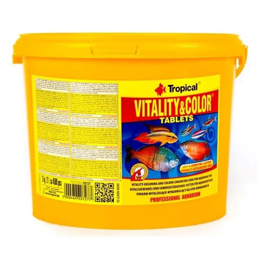 TROPİCAL VİTALİTY&COLOR TABLETS 2KG - 4500 ADET