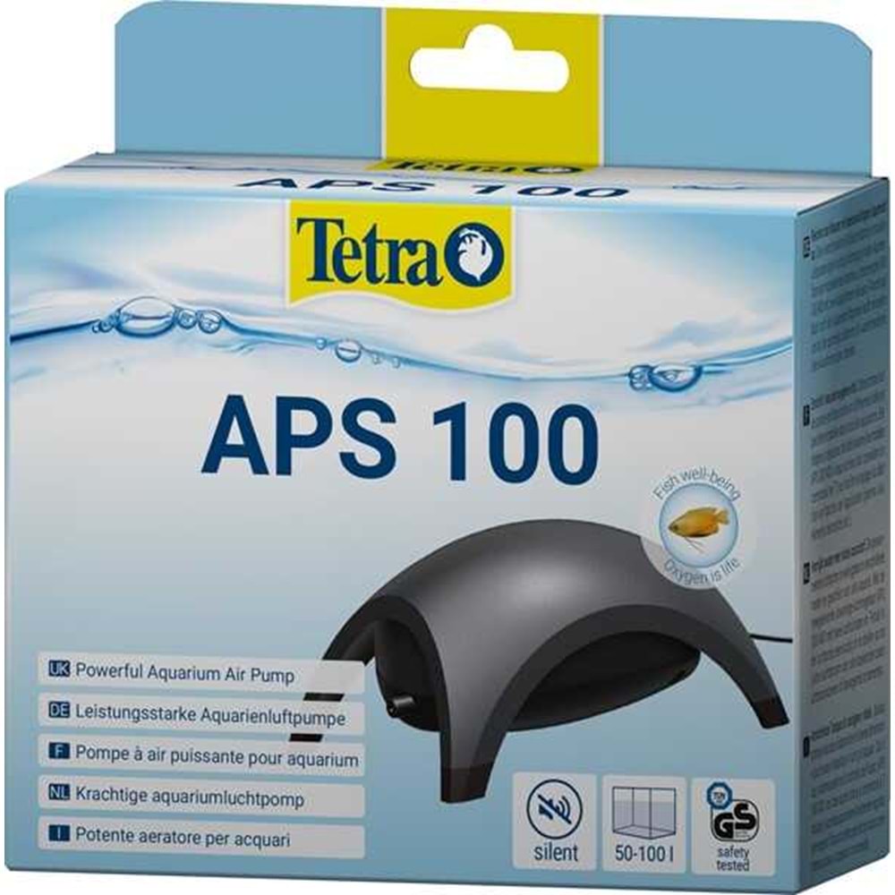 TETRA APS 100 SESSİZ HAVA MOTORU- SİYAH - 50/100L AKVARYUM