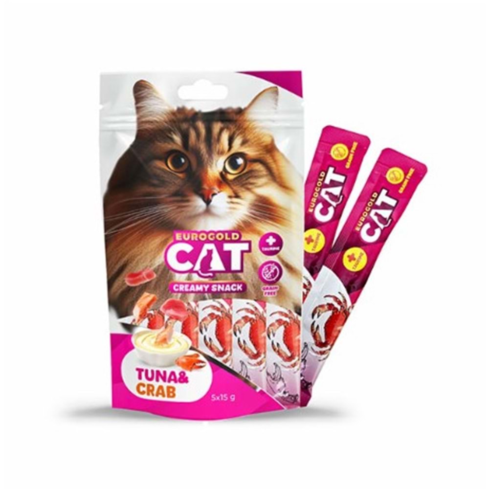 EUROGOLD CAT SIVI KEDİ ÖDÜLÜ TON - YENGEÇ 5X15 GR