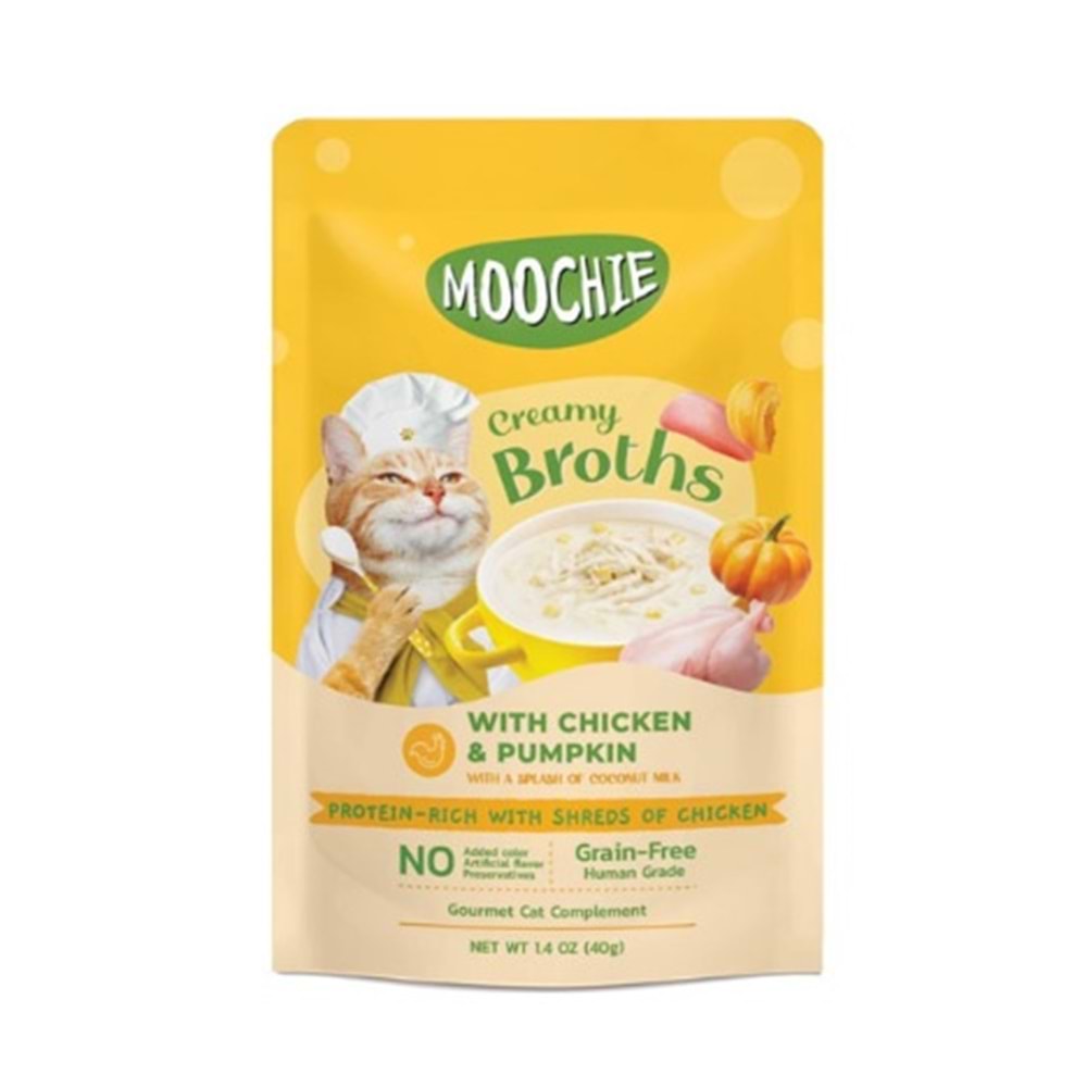 MOOCHİE ÇORBA KEDİ ÖDÜLÜ TAVUK - BALKABAĞI 40GR