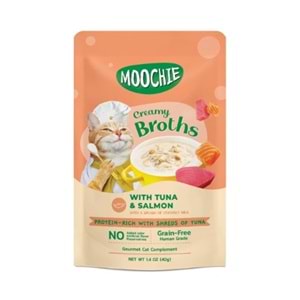 MOOCHİE ÇORBA KEDİ ÖDÜLÜ TON - SOMON 40GR