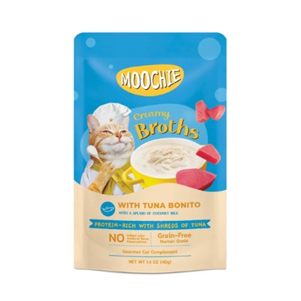 MOOCHİE ÇORBA KEDİ ÖDÜLÜ TON - PALAMUT 40GR