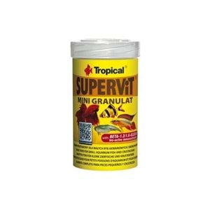 TROPİCAL SUPERVİT MİNİ GRANULAT 250ML/162GR
