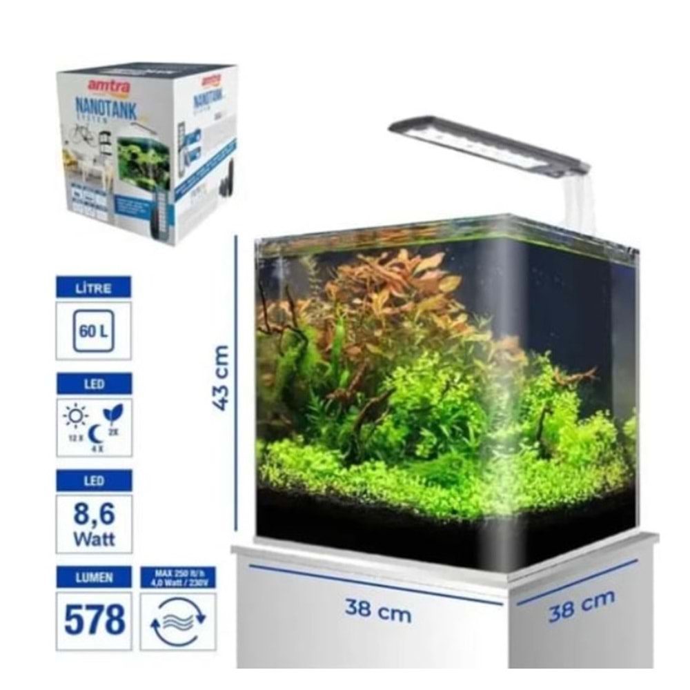 AMTRA NANO TANK 60 SET 38X38X43 CM 60 LT