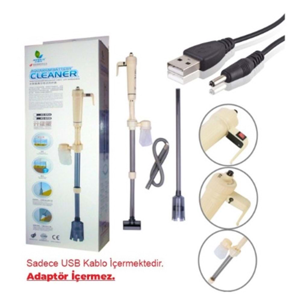 JENECA USB KABLOLU VE PİLLİ DİP SÜPÜRGESİ
