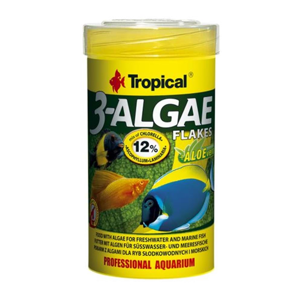 TROPİCAL 3 ALGAE FLAKES 100ML/20GR