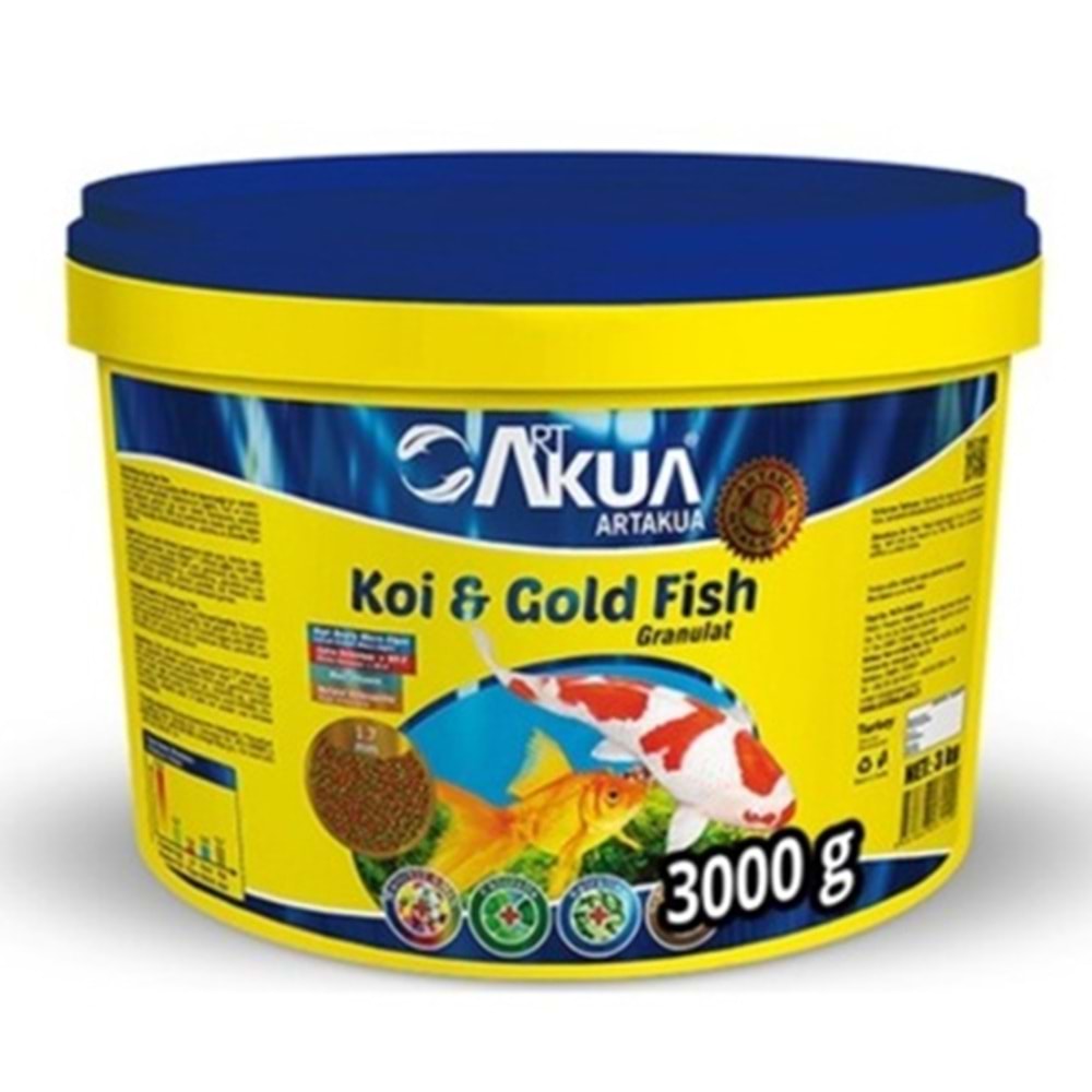 ARTAKUA KOİ & GOLDFİSH 3 KG KOVA