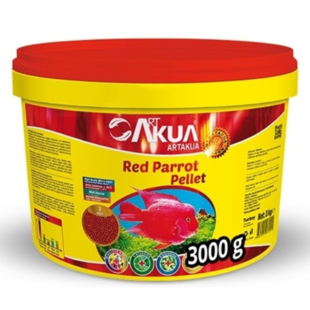 ARTAKUA RED PARROT PELLET 3 KG KOVA