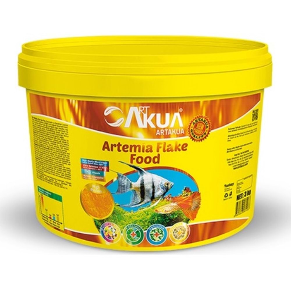 ARTAKUA ARTEMİA FLAKES 2 KG KOVA